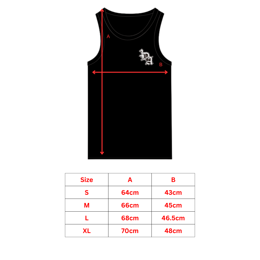 Waffle Tanktop Black
