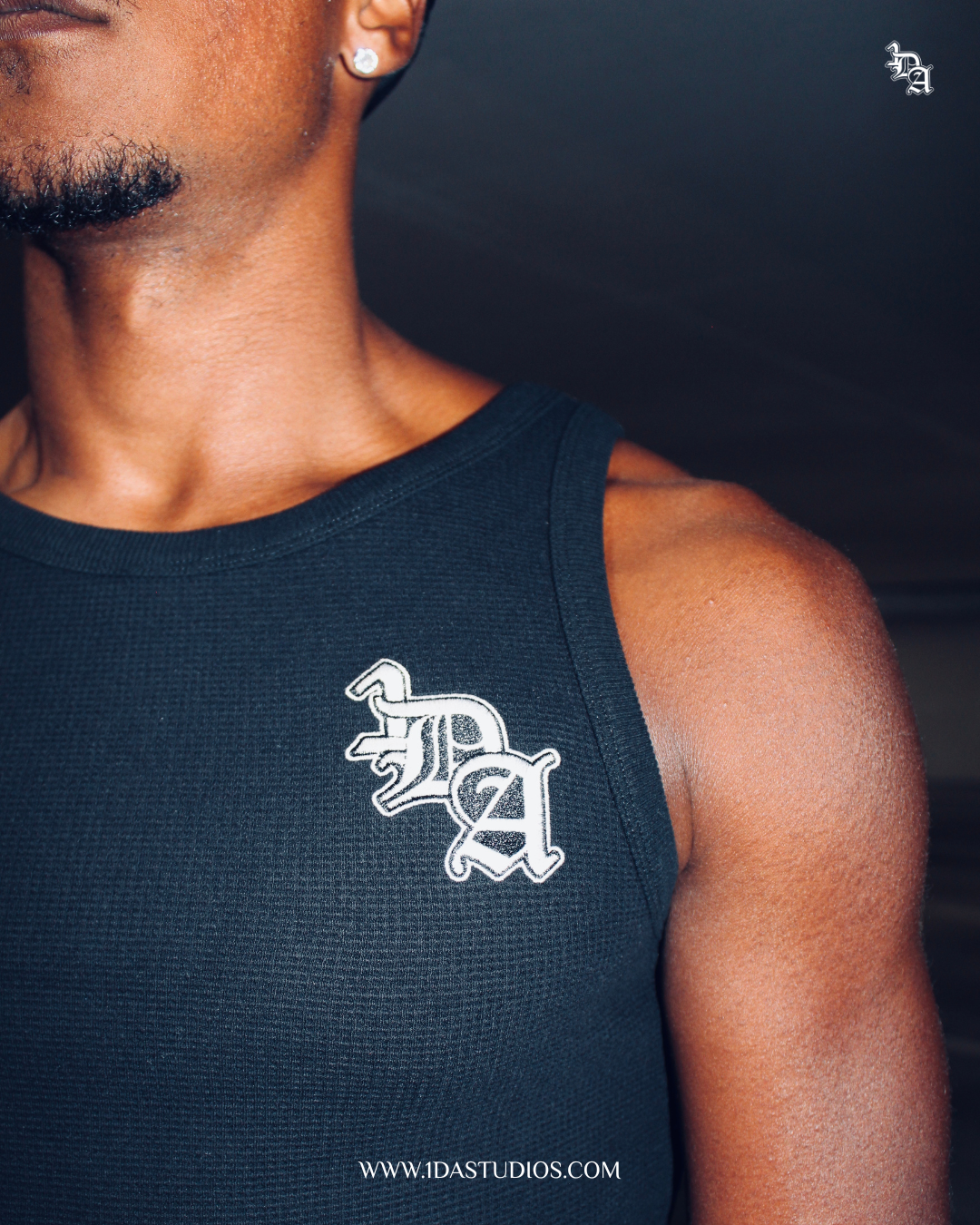 Waffle Tanktop Black