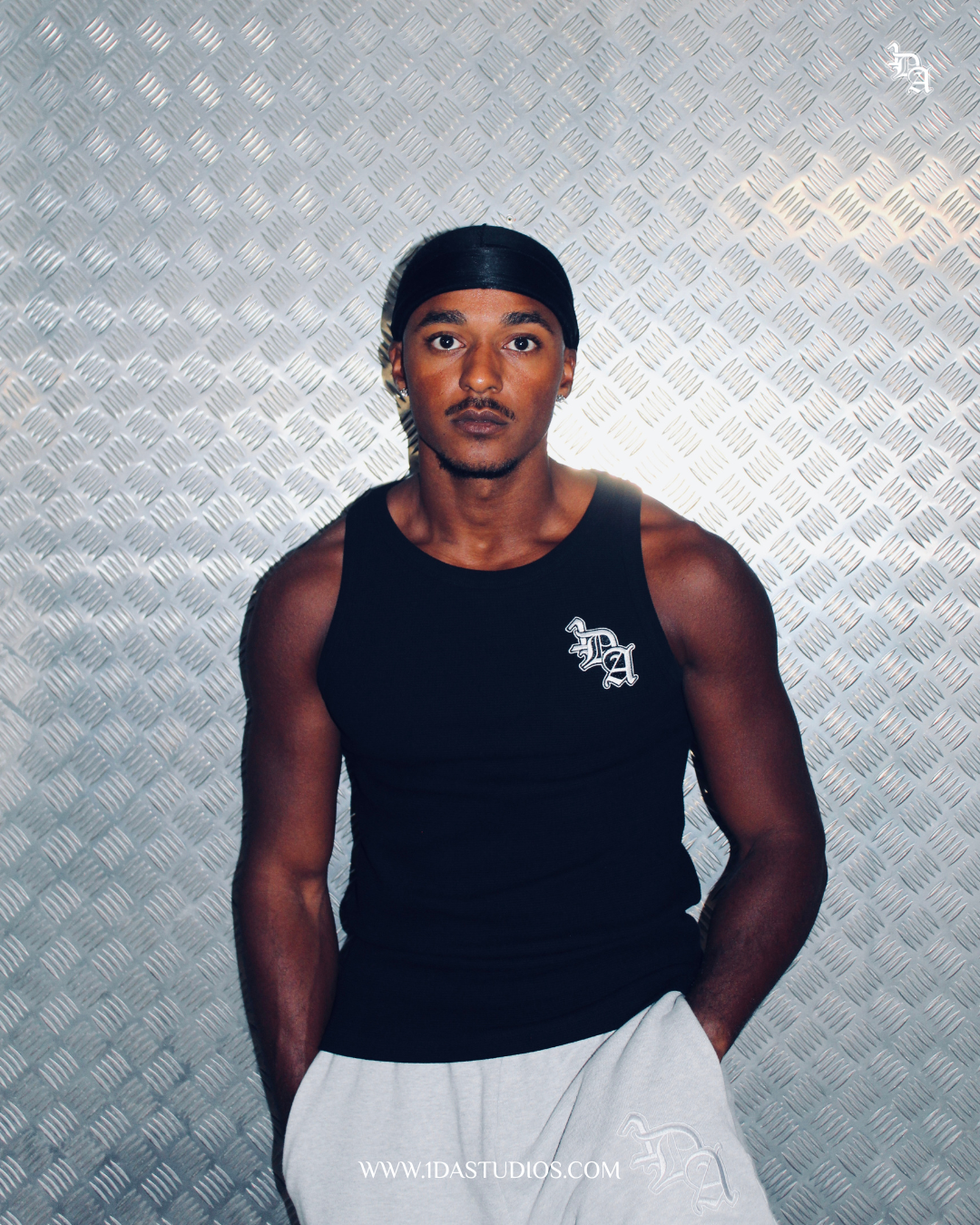 Waffle Tanktop Black