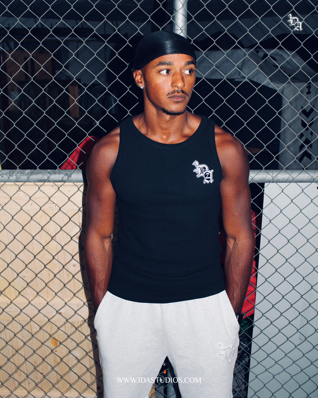 Waffle Tanktop Black