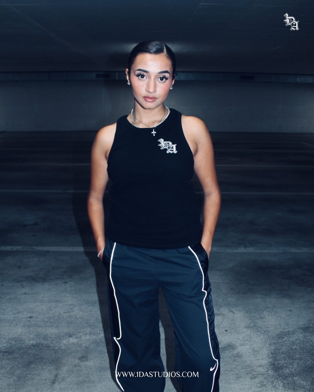 Waffle Tanktop Black