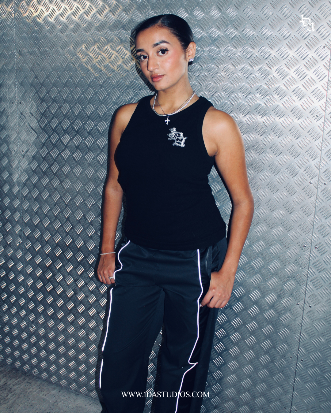 Waffle Tanktop Black