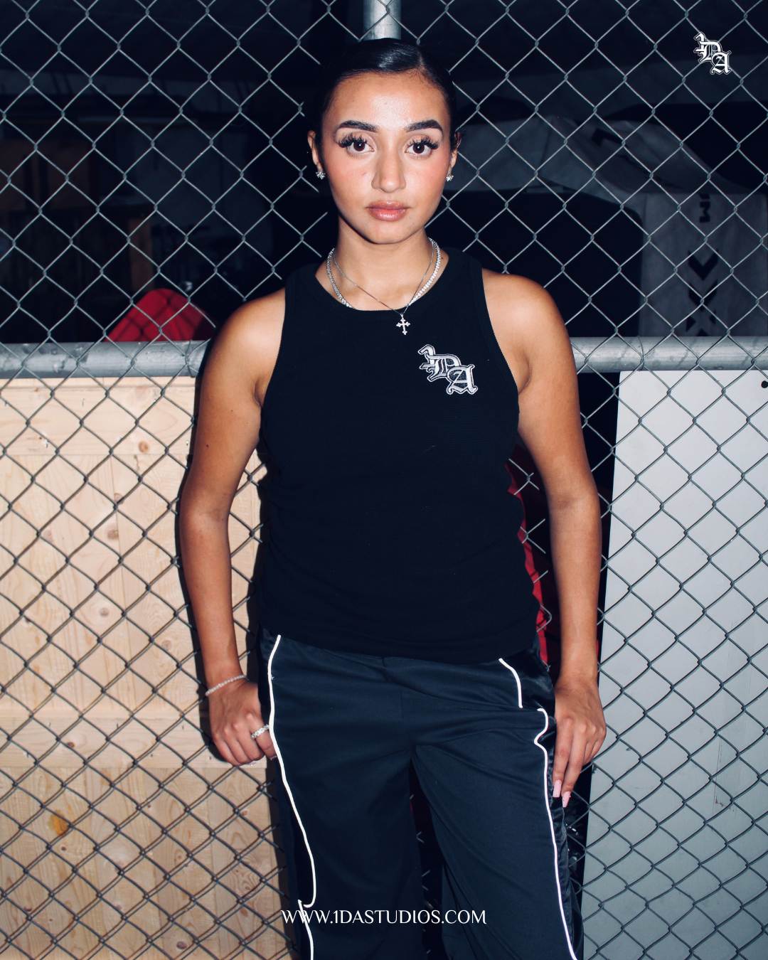 Waffle Tanktop Black